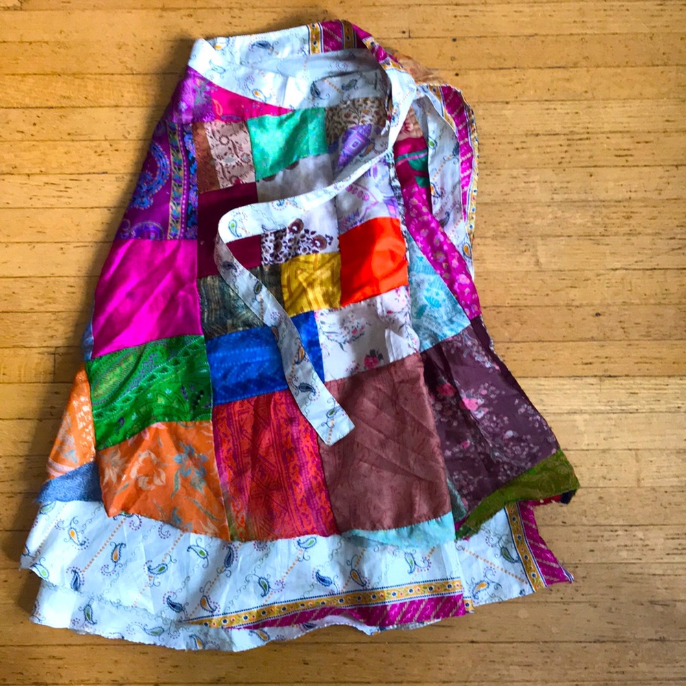 Handmade wrap skirt